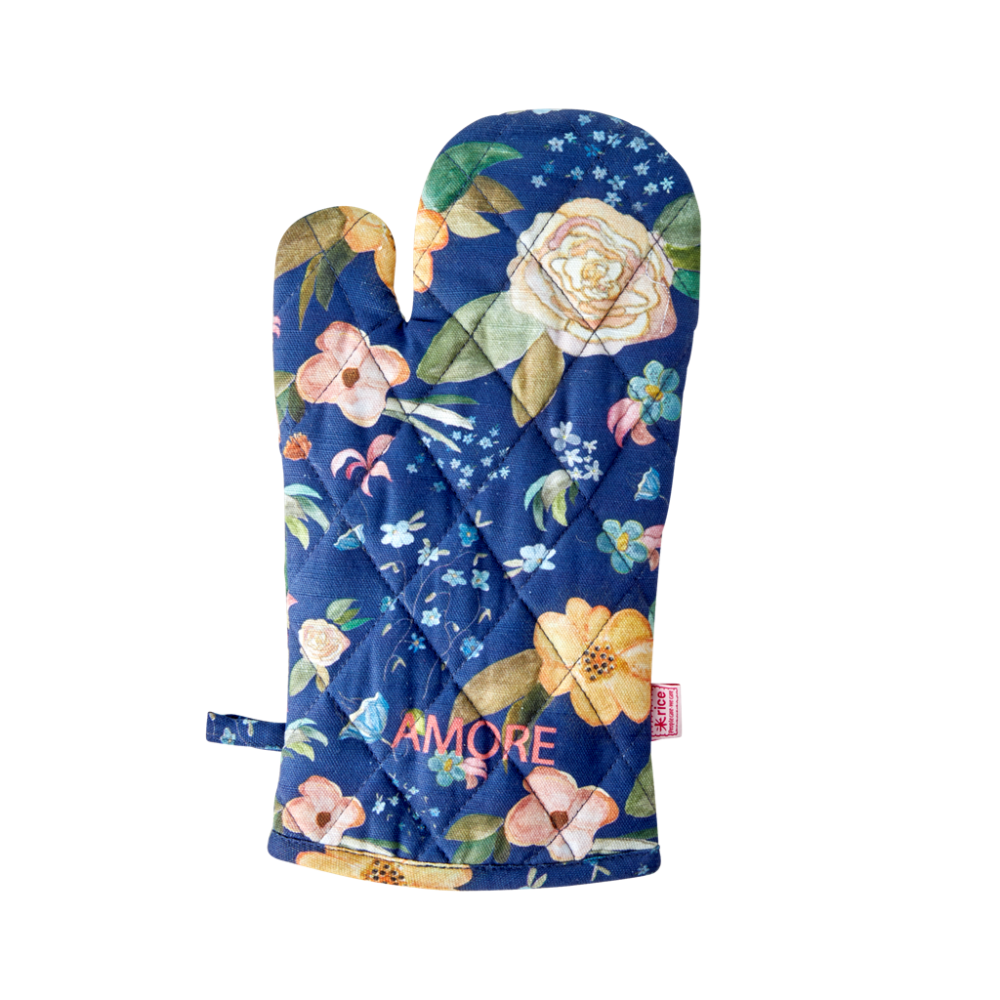 Oven Glove Selma's Fall Flower Print by Rice DK